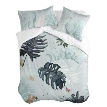 Funda Nórdica Tropical Multicolor 140 x 200 cm 100% Algodón Calidad 200