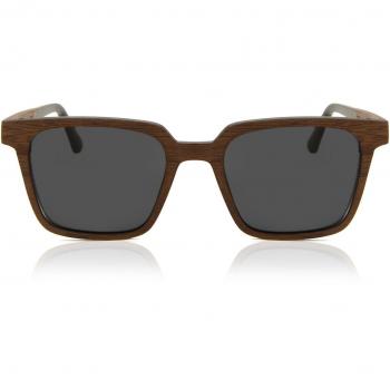 Square Full Rim Wood Men's Prescription Sunglasses Brown Size 51 - Oh My Woodness!