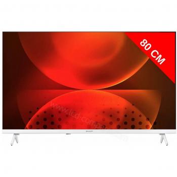 Televisor LED Smart HD Ready 32 Sharp 32FH2EW Android Wi-Fi Blanco