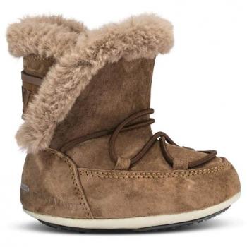 Moon-boot Crib Suede, Botas de Nieve Unisex Niños, Beige