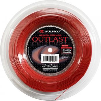 Solinco Outlast 17g Red Tennis String Reel (200m)