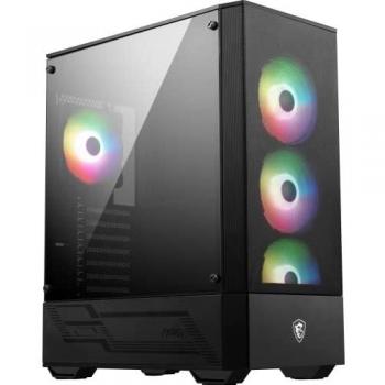 MSI MAG Forge 112R Computer Case - Midi Tower Black Transparent