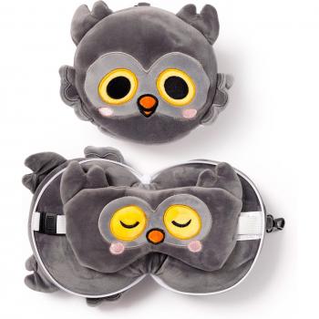 Almohada de viaje antifaz Buho Winston Adoramals Resteazzz