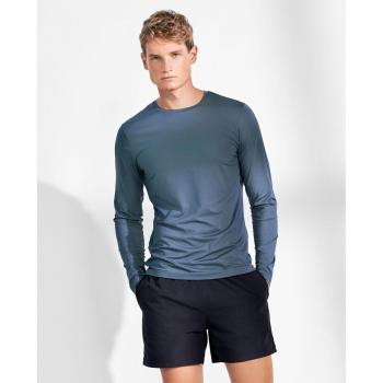 Camiseta de hombre deportiva de manga larga lisa