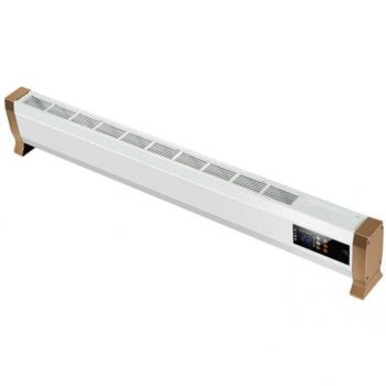 Termoconvettore Eléctrico Ultra Delgado 1800W con Telecomando MPC Alacant - Instalación a Pavimento, Estructura Metálica Blanca, Calefacción Silenciosa por Convección Natural