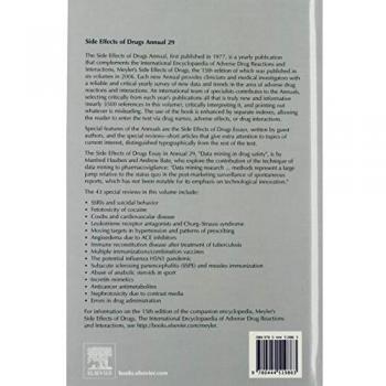 Side Effects of Drugs Annual, Volume 29: A Worldwide Yearly Survey of New Data and Trends in Adverse Drug Reactions and Interactions