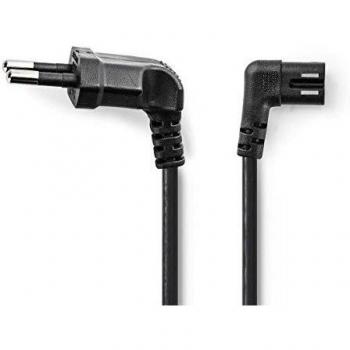 Nedis PCGP11055BK50 Cable de alimentación | Conector Europeo en Ángulo - IEC-320-C7 Derecha/Izquierda | 5,0 m | Negro