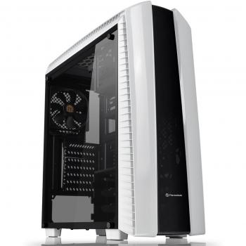 Thermaltake Versa 27 Midi-Tower Negro, Color Blanco Carcasa de Ordenador - Caja de Ordenador