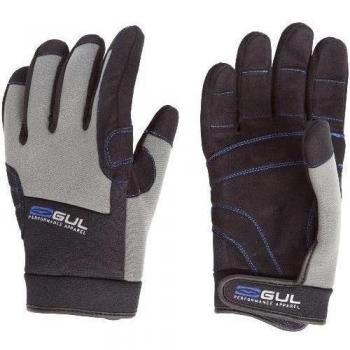 GUL - Guantes de náutica para niña, Color Negro/Gris