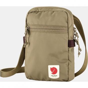Fjällräven - Bandolera High Coast Pocket marrón claro