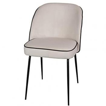 Silla comedor tapizada beige Artaken para almas libres