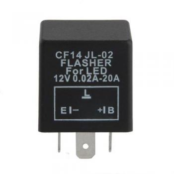 SODIAL(R) Rele Relay Flash Intermitente Intermitencia Luz LED E.L.B Tipo 3 PIN