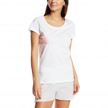 Adelheid Glückspilz Aquarell Nachtleibchen-Top de pijama Mujer    Weiß