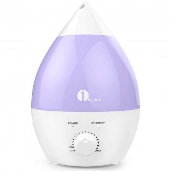 BEAUTURAL 1 by One Humidificador ultrasónico No Ruido 2.8 litros - Luces LED de 7 Colores - con la función Apagado automático para su hogar y Oficina