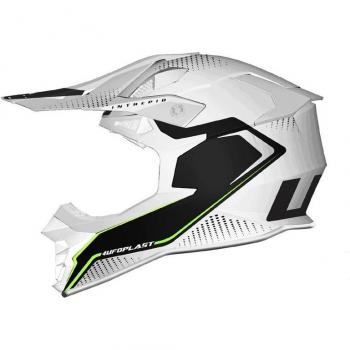 Casco Moto Cross Off-Road UFO Intrepid Blanco Adulto Talla M