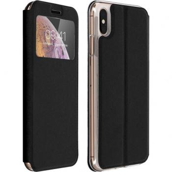 Funda Cartera con Ventana Negra para iPhone XS Max