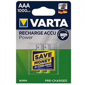 Varta Recharge Accu Power, recargable - Pilas de NiMH AAA Micro