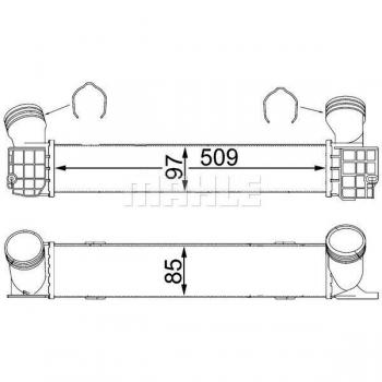 Intercambiador de Calor de Aire Acondicionado BEHR 8ML376731-794 y Intercooler MAHLE ORIGINAL CI 146 000S para BMW