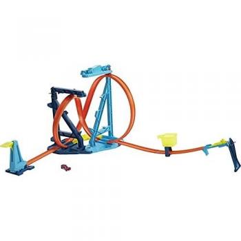 Hot Wheels Track Builder Unlimited Infinity Loop Kit with Adjustable Set-Ups & Jump That Flips Cars Into Catch Cup for Kids 6 to 12 Years Old with One 1:64 Scale Hot Wheels Vehicle