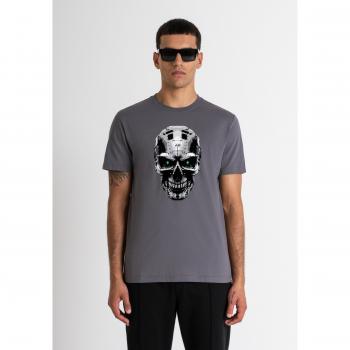 Camiseta Antony Morato con Estampado Gráfico, Talla M - Hombre - Color Antracita