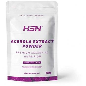 Acerola en Polvo 150 g - Extracto Concentrado (15:1) | 750 mg Vitamina C por Dosis | No-GMO, Vegano, Sin Gluten