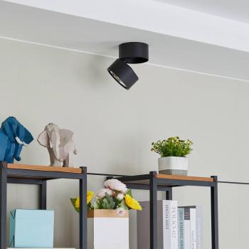 Lindby Thorid Foco de Techo Moderno en Negro, 2 Unidades, Hecho de Metal, Adecuado para Salón y Comedor, Con 2 Llamas G9, Tipo Empotrado
