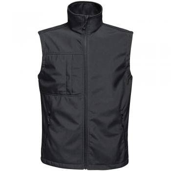 Chaleco Softshell Hombre Regatta Octagon II 3 Capas Impermeable y Transpirable Negro, Talla L
