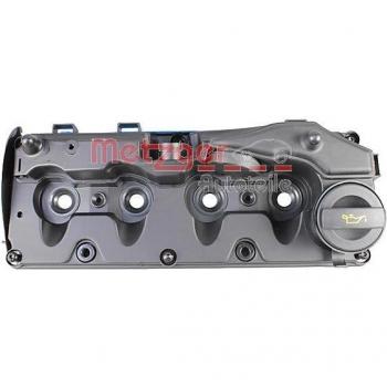 Tapa de balancines METZGER Cylinder Head Cover 2389162, compatible con diversas marcas y modelos de vehículos, fabricada en material duradero, diseñada para sellar la parte superior del motor y evitar fugas de aceite, incluye