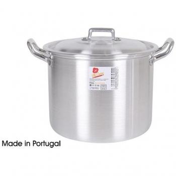 Olla de Aluminio Resistente y Duradera con Tapa Hermética de 20cm - Olla de Aluminio para Cocinar de Forma Eficiente y Versátil para Todo Tipo de Cocina