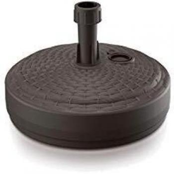 Prosperplast Deska Pie De Parasol, Marrón Trenzado, Redondo