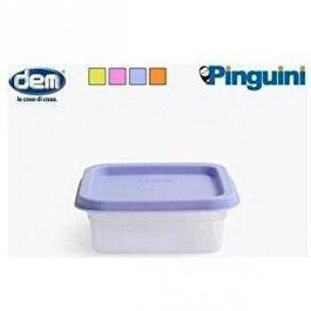 Dem - Fiambrera cuadrada -pinguini- surtido colores, pinguini-, 250cc.