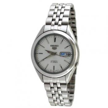 Reloj Automático SEIKO 5 SNKL15K1 para Hombre, Acero Inoxidable, Elegante y Analógico, Color Plateado