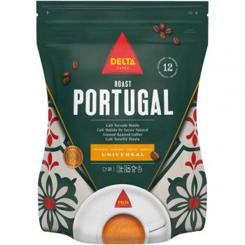 Café Molido Natural Delta Portugal 220 Gr - Aroma a Cereales y Especias