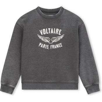 Zadig & Voltaire - Sudadera de niño X60175 en color gris de manga larga