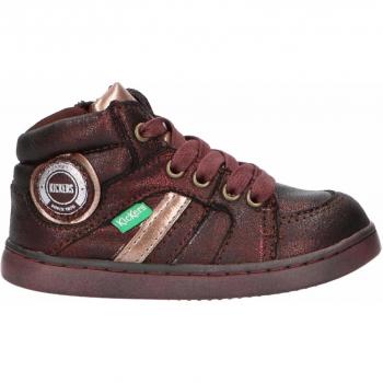 Botas de Niño y Niña KICKERS 655311-10 Derek 18 Bordeaux Talla 21
