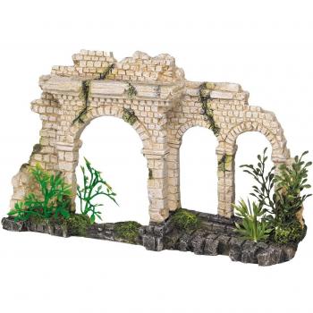 Muro Decorativo Acuático con Arcos y Plantas para Acuario 250 x 65 x 150mm