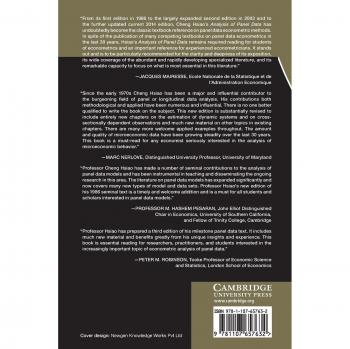 Panel Data Analysis: Econometric Society Monographs (Cambridge University Press)