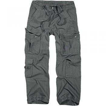 Brandit Pure Vintage Cargo Trousers - Anthracite - Men's M