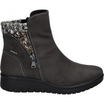 Botín mujer Westland Calais-90 en suave tejido antracita con aspecto nubuck, membrana impermeable Top Dry tex, resistente al viento y transpirable, altura de tacón bajo (3-5 cm), referencia 329