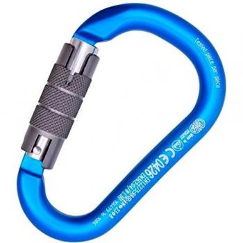 Desconocido Kong H.M.S. NAPIK osquetón Aluminio Twist Lock-anodizado Mosquetón, Adultos Unisex, Cyan/Gris