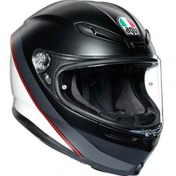 AGV Casco K6 ECE Multi MPLK Minimal Pure Matt Black/Wh/Red XS