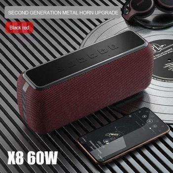 Altavoz portátil Bluetooth 60W de gran potencia inalámbrico con bajo profundo, columna TWS, subwoofer estéreo, Boombox, barra de sonido, resistente al agua IPX6, centro musical con soporte para TF y FM