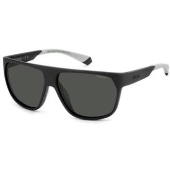 Polaroid PLD 7053/S Matte Black Square Sunglasses for Men, 60mm