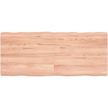 vidaXL Table Top Light Brown 120x50x(2-6)cm Treated Solid Wood Live Edge