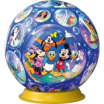 Ravensburger Puzzle 3D Bola Personajes Disney 72 Piezas