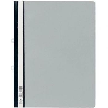 Carpeta Archivadora Durable A4 con Funda Transparente, Color Gris