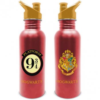 Botella cantimplora Andén 9 3/4 y escudo Hogwarts 700 ml