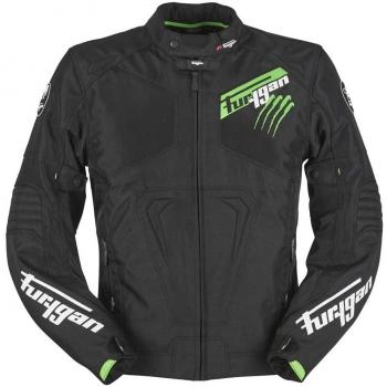 Furygan Jack huracán, color negro/verde, tamaño 4 X L