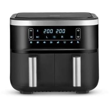 Severin FR 2453 Double Air Fryer with 2 Baskets, 3.25L Capacity, 2850W, Touch Control, Overheat Protection