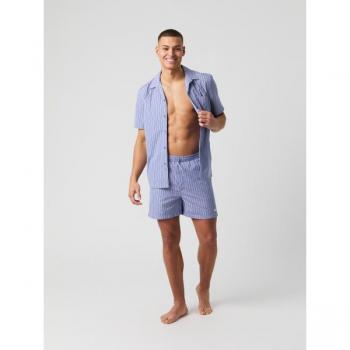 Björn Borg Thomas Mason Pyjama Shorts Blue, XXL